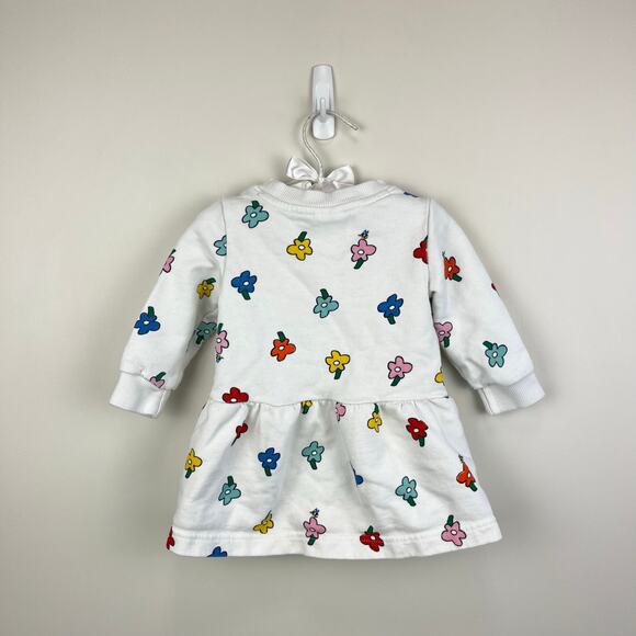 Hanna Andersson Baby Printed French Terry Dress Flowers 75 cm 12-18 Months - Picture 6 of 7